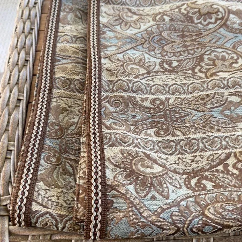 Biltmore Paisley Window Valances (2) 80”x18”